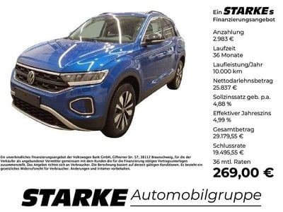 Second-hand VW T-Roc Goal 150 CP (110 kW) 2025 Albastru SUV