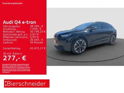 Gebraucht Audi Q4 e-tron Comfort 194 kW (265 PS) 2023 Schwarz SUV