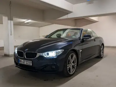 Gebraucht BMW 420 Cabriolet Sport Line 190 PS (139 kW) 2016 Blau Cabrio