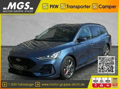 Gebraucht Ford Focus ST-Line 155 PS (114 kW) 2023 Chrome blue metallic (metallic) Kombi
