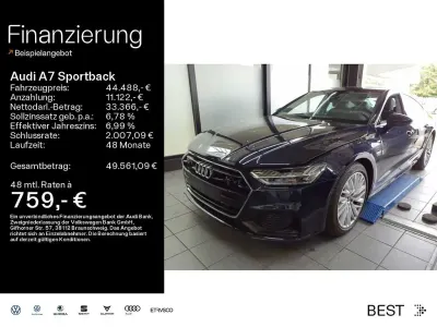 Gebraucht Audi A7 Sportback S-Line 204 PS (150 kW) 2023 Firmamentblau metallic Kleinwagen