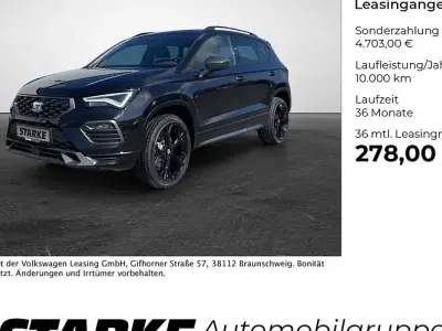 Neu Seat Ateca Black Edition 150 PS (110 kW) 2026 Schwarz ("magic" schwarz) SUV