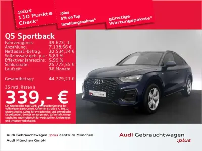 Gebraucht Audi Q5 S-Line 286 PS (210 kW) 2022 Navarrablau metallic SUV