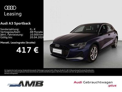 Gebraucht Audi A3 Advanced Plus 150 PS (110 kW) 2025 Navarrablau metallic Limousine