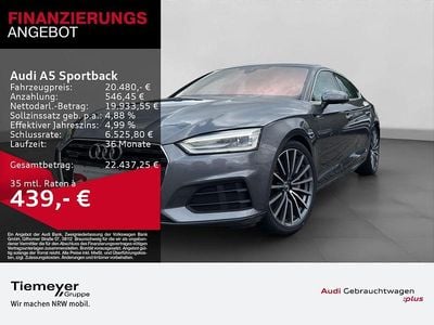 Gebraucht Audi A5 Sportback Ambiente 245 PS (180 kW) 2019 Grau Kleinwagen