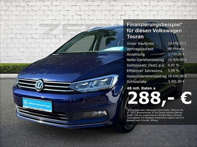 Gebraucht VW Touran Join 150 PS (110 kW) 2018 Blau Van / Kleinbus