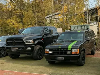 Used Dodge Dakota 180 HP (132 kW) 1992 Black Pickup truck