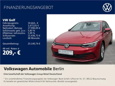 Gebraucht VW Golf VIII Life 131 PS (96 kW) 2022 Kings red metallic Limousine