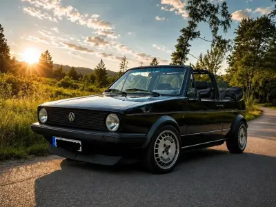 Gebraucht VW Golf Cabriolet 90 PS (66 kW) 1986 Schwarz Cabrio
