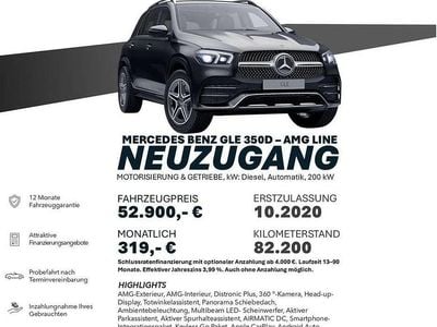 Gebraucht Mercedes GLE350 AMG line 272 PS (200 kW) 2020 Schwarz SUV