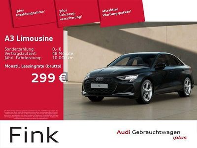 Schwarz Gebraucht 2025 Audi A3 Advanced Plus Limousine | 33.450 € (Fairer Preis)