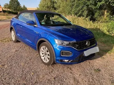 Gebraucht VW T-Roc Cabriolet R-line 150 PS (110 kW) 2021 Blau Cabrio