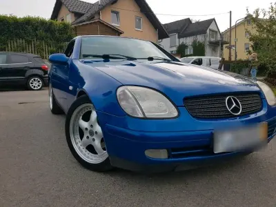 Gebraucht Mercedes SLK200 136 PS (100 kW) 1998 Blau Cabrio