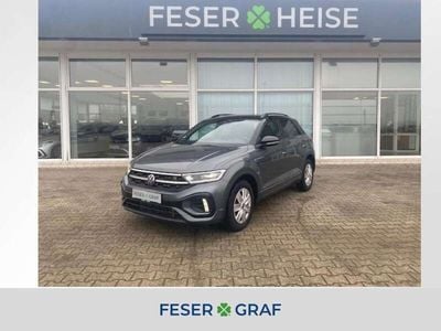 Indiumgrau metallic schwarz Gebraucht 2024 VW T-Roc R-line SUV | 28.450 € (Guter Preis)