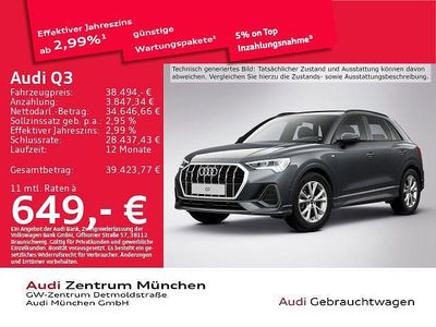 Daytonagrau perleffekt Gebraucht 2022 Audi Q3 S-Line SUV | 38.494 € (Fairer Preis)