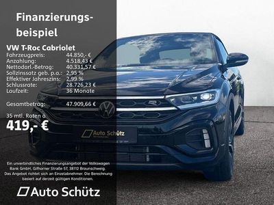 Neu VW T-Roc Cabriolet R-line 150 PS (110 kW) 2025 Deep black perleffekt / schwarz sn 13 Cabrio
