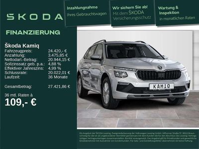 Gebraucht Skoda Kamiq Selection 116 PS (85 kW) 2025 8e brilliantsilber metallic SUV