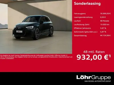 Ny Audi RS3 Sport 400 HK (294 kW) 2026 Sort Sedan