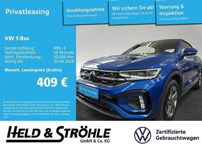 Gebraucht VW T-Roc Cabriolet R-line 150 PS (110 kW) 2025 Ravennablau metallic Cabrio