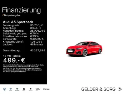 Gebraucht Audi A5 Sportback S-Line 286 PS (210 kW) 2022 Rot Kleinwagen