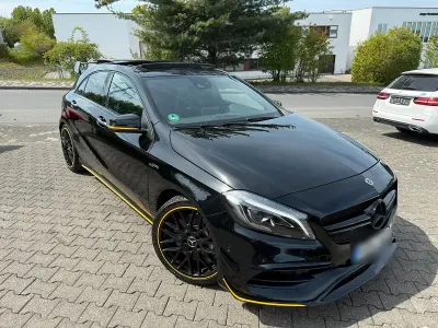 Brugt Mercedes A45 AMG AMG 381 HK (280 kW) 2018 Sort Hatchback