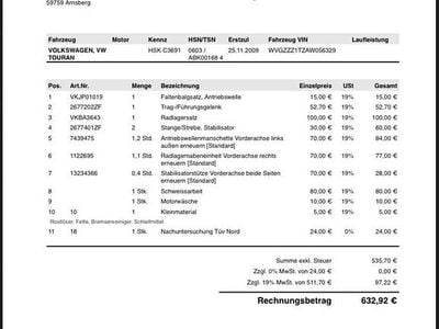 Second-hand VW Touran Freestyle 105 CP (77 kW) 2009 Negru Monovolum