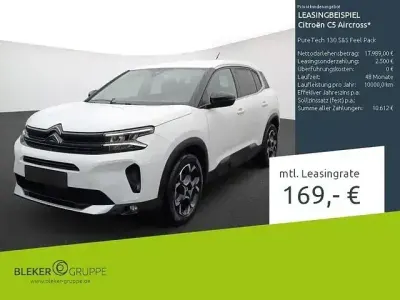 Gebraucht Citroën C5 Aircross Feel 131 PS (96 kW) 2023 Lack weiss banquise/typ aussenverkleidung spiegel flach standard SUV