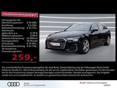 gebraucht Audi A6 Avant 40 TDI qu 2x S line STHZG AHK ACC Sport