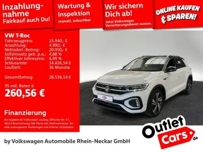 Brugt VW T-Roc R-line 150 HK (110 kW) 2022 Hvid SUV