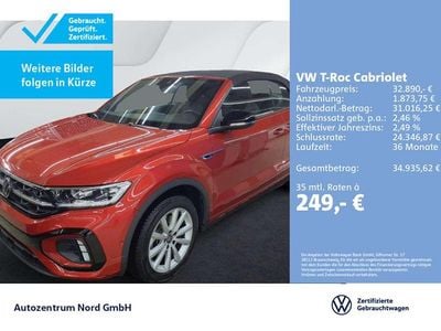 Gebraucht VW T-Roc Cabriolet R-line 150 PS (110 kW) 2025 Rot Cabrio