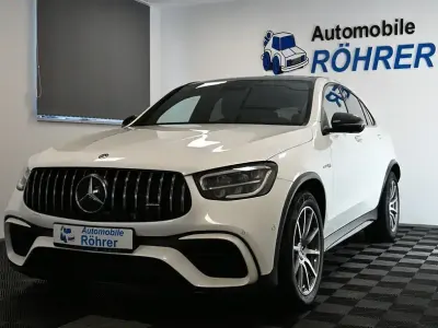 Gebraucht Mercedes GLC63 AMG AMG 476 PS (350 kW) 2021 Weiß 799 (manufaktur diamantweiss bright (metallic) SUV