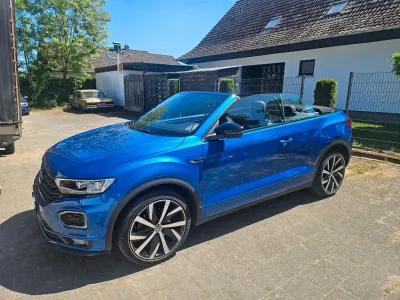 Gebraucht VW T-Roc Cabriolet R-line 150 PS (110 kW) 2020 Blau Cabrio