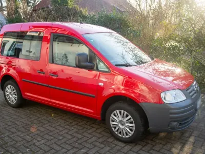 Gebraucht VW Caddy Life 75 PS (55 kW) 2006 Rot Van / Kleinbus