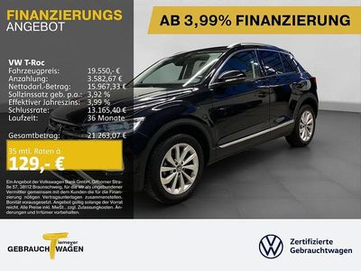 Second-hand VW T-Roc Style 110 CP (80 kW) 2022 Negru SUV