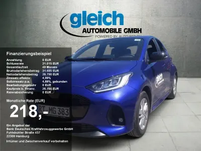 Neu Mazda 2 Homura-Line 116 PS (85 kW) 2025 Glass blue Kleinwagen