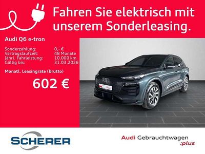 Gebraucht Audi Q6 e-tron Advanced Plus 285 kW (388 PS) 2024 Manhattangrau metallic (metallic) SUV