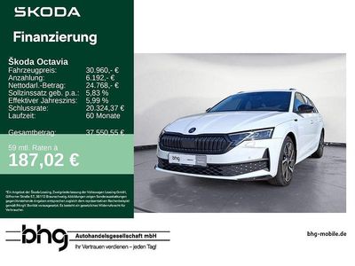 Second-hand Skoda Octavia SportLine 150 CP (110 kW) 2025 Alb Break