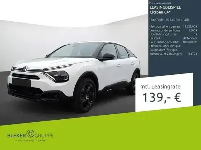 Gebraucht Citroën C4 Feel 131 PS (96 kW) 2023 Weiß Limousine