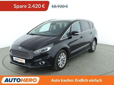 Schwarz Gebraucht 2017 Ford S-MAX Titanium Van / Kleinbus | 16.500 € (Fairer Preis)
