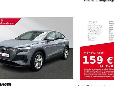 Gebraucht Audi Q4 Sportback e-tron Basis 125 kW (170 PS) 2022 Kieselgrau SUV