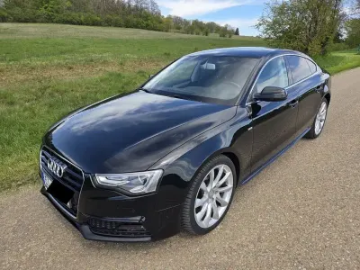 Second-hand Audi A5 Sportback S-Line 150 CP (110 kW) 2016 Negru Hatchback