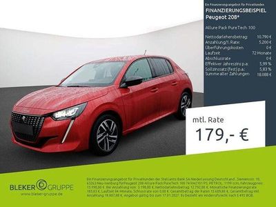 Gebraucht Peugeot 208 Allure 101 PS (74 kW) 2023 Lackierung elixierrot/typ ver Kleinwagen
