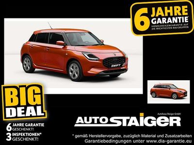 Neu Suzuki Swift Comfort 83 PS (61 kW) 2025 Flame orange pearl metallic Kleinwagen