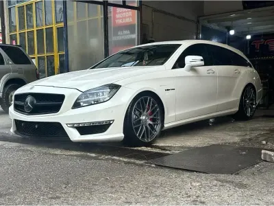 Gebraucht Mercedes CLS63 AMG Shooting Brake AMG 525 PS (386 kW) 2013 Weiß Kombi
