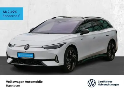 Gebraucht VW ID.7 GTX 250 kW (340 PS) 2025 Gletscherweiß metallic/schwarz Kombi