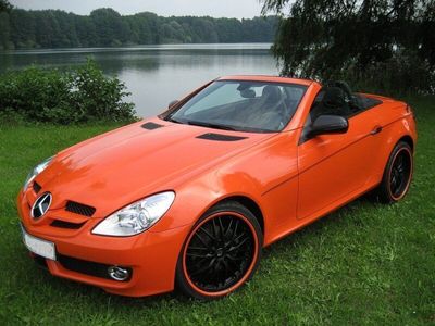 gebraucht Mercedes SLK200 KOMPRESSOR - Orange foliert (Rot)