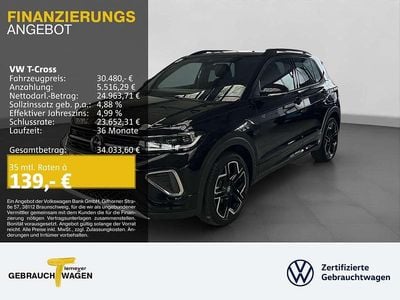 Schwarz Neu 2025 VW T-Cross Style SUV | 29.650 € (Guter Preis)