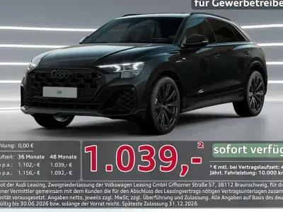Neu Audi Q8 Ambiente 490 PS (360 kW) 2026 Schwarz SUV