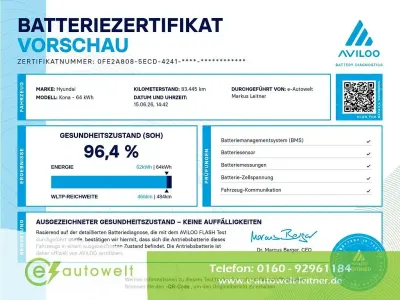 Gebraucht Hyundai Kona Prime 150 kW (204 PS) 2022 Phantom black SUV