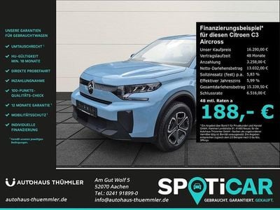 Montecarlo blau Gebraucht 2025 Citroën C3 Aircross SUV | 16.290 € (Fairer Preis)